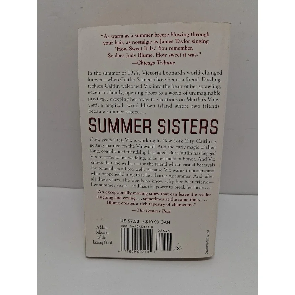 Judy Blume Summer Sisters Paperback